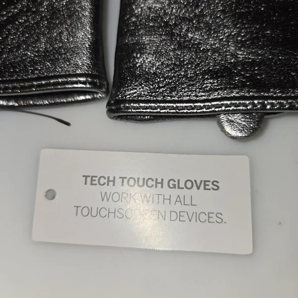 Talbots Metallic Leather Gloves - Picture 9 of 10
